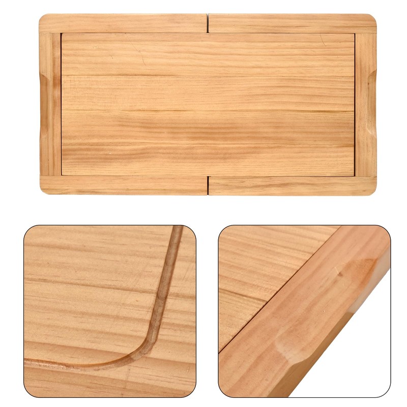 SwallowLiving Expandable Wooden Over The Sink Cutting Board with Juice