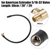 X AUTOHAUX 20" Car Tire Inflator Air Chuck Extend Hose