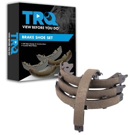 TRQ Rear Parking Brake Shoe Set Compatible with 2006-2008 INFINITI FX35 FX45 2018-2023 Q50 2018-2022 Q60 2020-2023 Nissan GT-R 2003-2007 Murano 2004-2007 Quest
