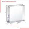 Tideme 16 PCS Acrylic Display Block, 2 x 2 x