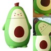 Cartoon Avocado Glass Bottle Double Layer Water Cup Portable Cute