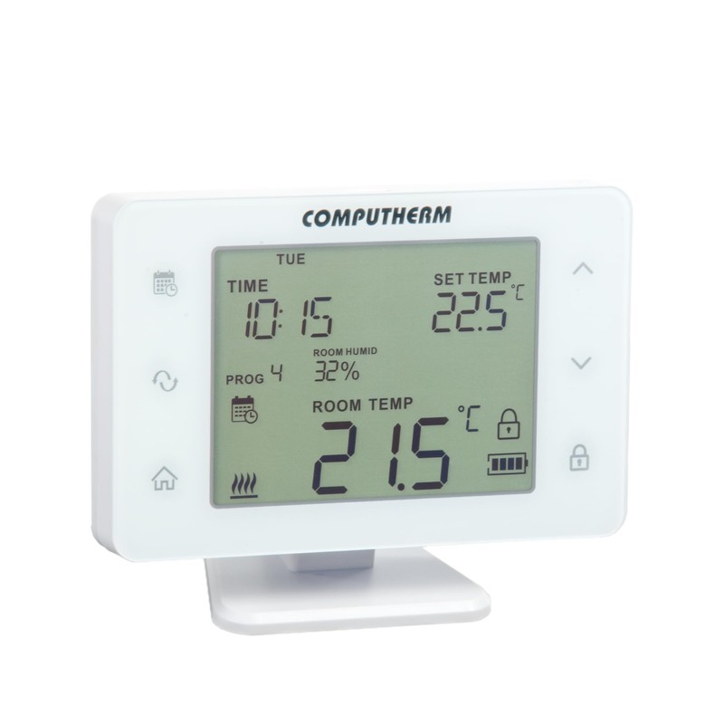 COMPUTHERM Q20RF Wireless Programmable Room Thermostat, Heating & AC Temperature