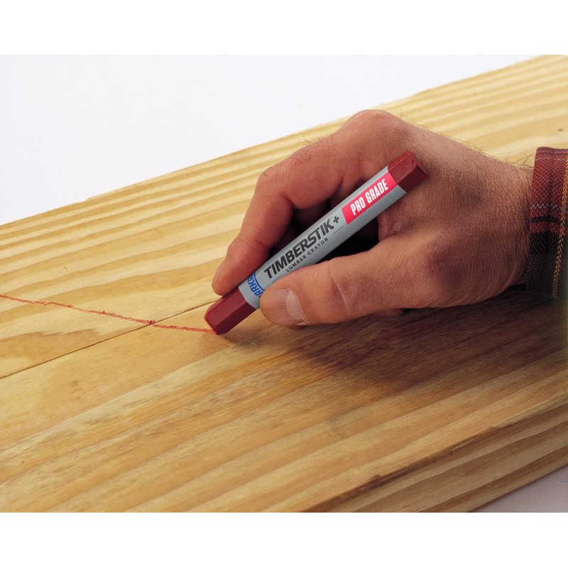 LA-CO INDUSTRIES 80351 Lumber Crayon, Yellow, 12 Per Pack