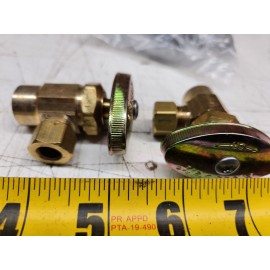 BrassCraft (Pack of 2) Brasscraft R19XR 1/2" x 3/8" Sweat Brass Angle Stop Valve New