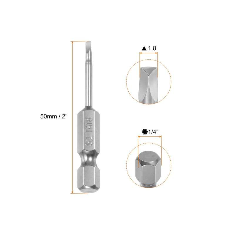 sourcing map 6pcs Magnetic Triangle Screwdriver Bits TA18 TA20 TA23