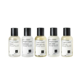 Nabila K Voyager's Garden Travel Collection, Shampoo, Conditioner, Shower Gel, Body Lotion, Liquid Hand Soap, TSA Approved, 2 ounces