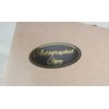 1x2 inch 300PCS Autographed Sticker Black Gold Labels Autographed by