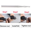 1mm Drill Bits Carbide Tapered Auto Glass DIY Windshield Glass