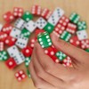 EAI Education Dice: Red/Green/White - Set of 12