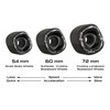 Shark Wheel 72mm 78a Longboard Cruising Wheels, DNA Formula, Black,