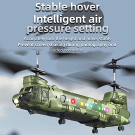 Authticar RC Helicopter, LM19-D Chinook Military Transport RC Helicopter