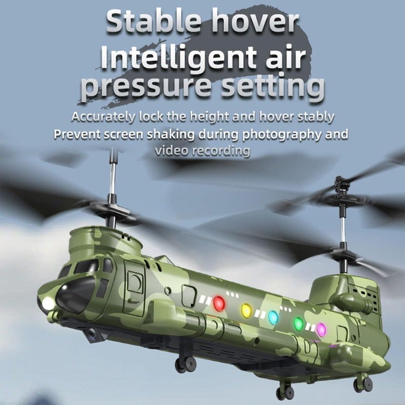 Authticar RC Helicopter, LM19-D Chinook Military Transport RC Helicopter