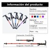 2pk Bastones De Senderismo Ajustar Bastón Plegables Trekking