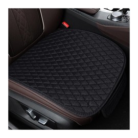 JNNJ Pack of 2 Seat Cushion Car Front Seats, Car Seat Cushion Seat Covers Avec Fond Antidérapant, Non-Slip Car Seat Protector, for Car Front Seat (Black)
