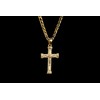 THE BLING KING New Heavy Gold-Plated Jesus Cross Crucifix Pendant
