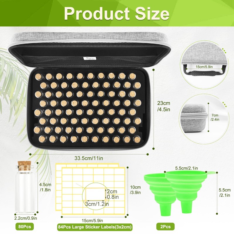 SMUJU 【80 Slots】 Seed Storage Organizer, Sturdy Seed Organizer Storage
