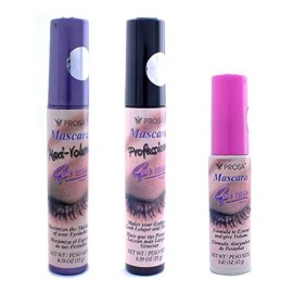 3 Pcs PROSA - PROFESIONAL Maxi Volumn Black MASCARA 4 IN 1 LONGER THICKER P1