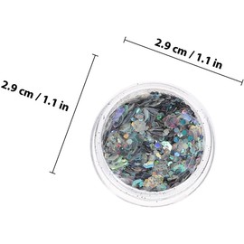 INOOMP Gel de Brillo Purpurina Líquida Corporal en 12 Cajas para Maquillaje Facial y Uñas, Fácil Aplicación para Halloween y Fiesta