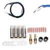 19Pcs Torch Welding Accessories Kit Nozzles Contact Tips for Binzel