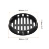 uxcell 10Pcs 60mm/2.4in Air Vents Circular Soffit Vents, Black Plastic