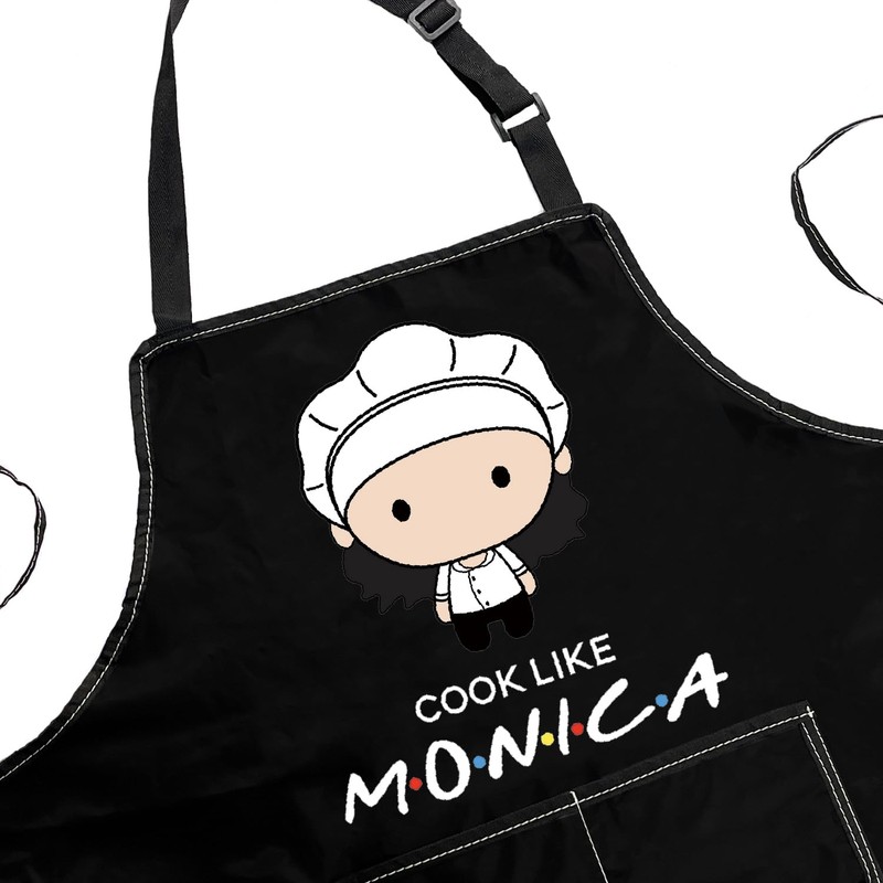 POFULL TV Show Inspired Apron Cook Like Monica Apron Friends