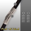 Fly Style Rubber Necklace or Bracelet, Rubber Band Black Collar,