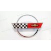 AUTO Chrome Red Front Nose Hood Rear Gas Lid Cross
