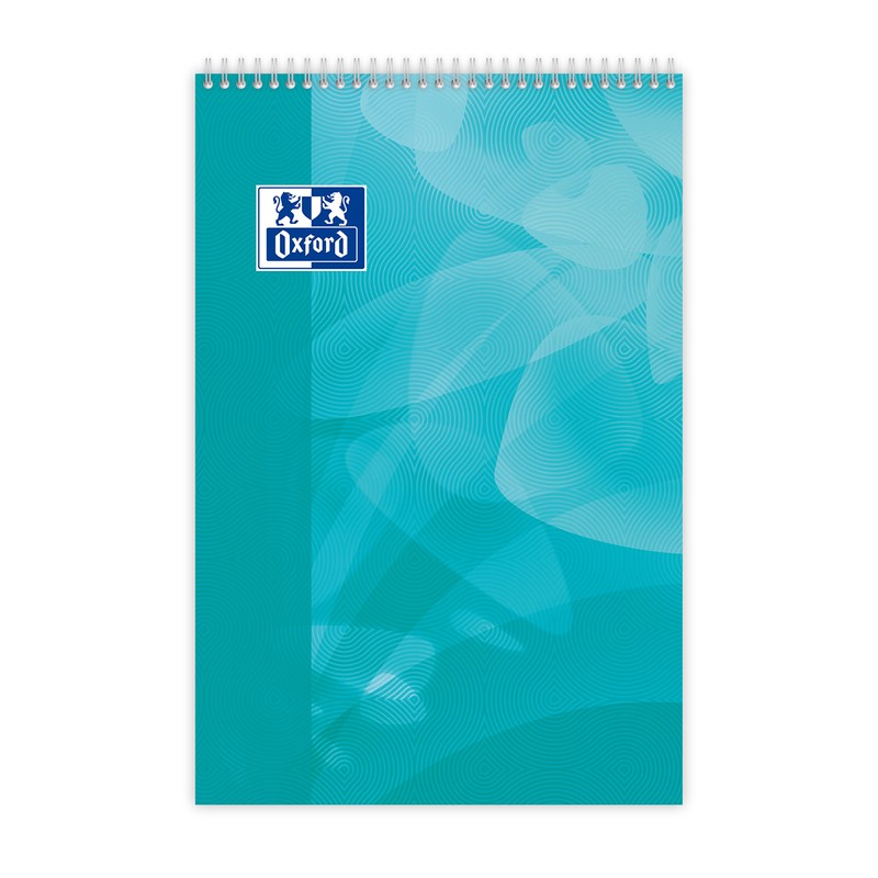 Oxford Polypro Notepad A4+ 160 Pages, Perforated 210x315 Seyès Bleu/Turquoise/Orange/Rose