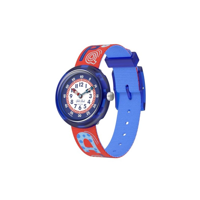 Swatch Flik Flak KNOW YOUR ABC FBNP244 Boys Red Wristwatch