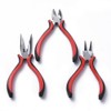 Gelirda 3Pcs Red Hand Tool Set Wire Mixed Round Nose