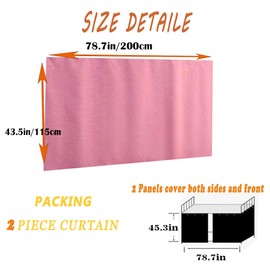 Qubanda Dorm Home Solid Thicken Bunk Blackout Bed Curtains Cloth Bed Canopy Students Single Sleeper，1panel