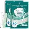 Hilo Dental,Oral Flossers Diseño Ultrarresistente de Doble Línea,con Vitamina E