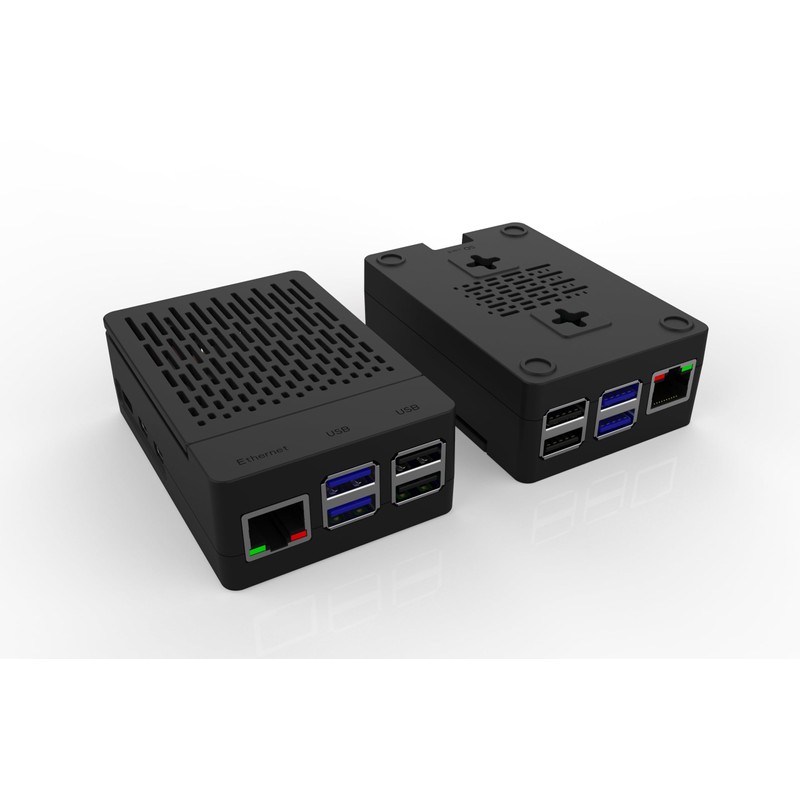 iUniker Case for Raspberry Pi 5, ABS Fan Case with