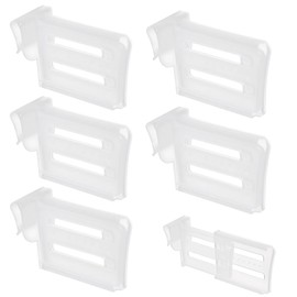 XPEX Pack of 5 Fridge Organisers, Fridge Organiser, Fridge Organiser, Drawer Drawers, Adjustable Storage Shelf, Fridge Partition Layer Organiser, Extendable