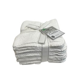 American Mills 100% Cotton Wash Cloths (White 10PCS)