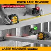 PREXISO 2-in-1 Laser Tape Measure, 135Ft Rechargeable Measurement Tool &