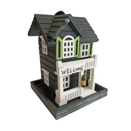 Windhager Bird-Hotel 07017 Bird Feeder Silo, Bird Feeder for Birds, Decorative Feeder Silo, 18 x 18 x 23 cm