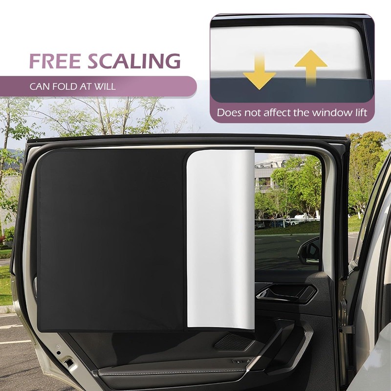 DACIRTY 4 PCS Side Window Windshield Sunshield, Full Shade Front