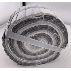 20 ~ 2.5" Pre Cut Jelly Roll Quilt Quilting Strips “Multi-Grays”