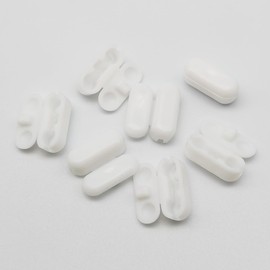 30 Pack Chain Connectors Roller Shade Bead Chain Connector Vertical Roman Roller Blind Ball Chain Cord Connector Clips (White)
