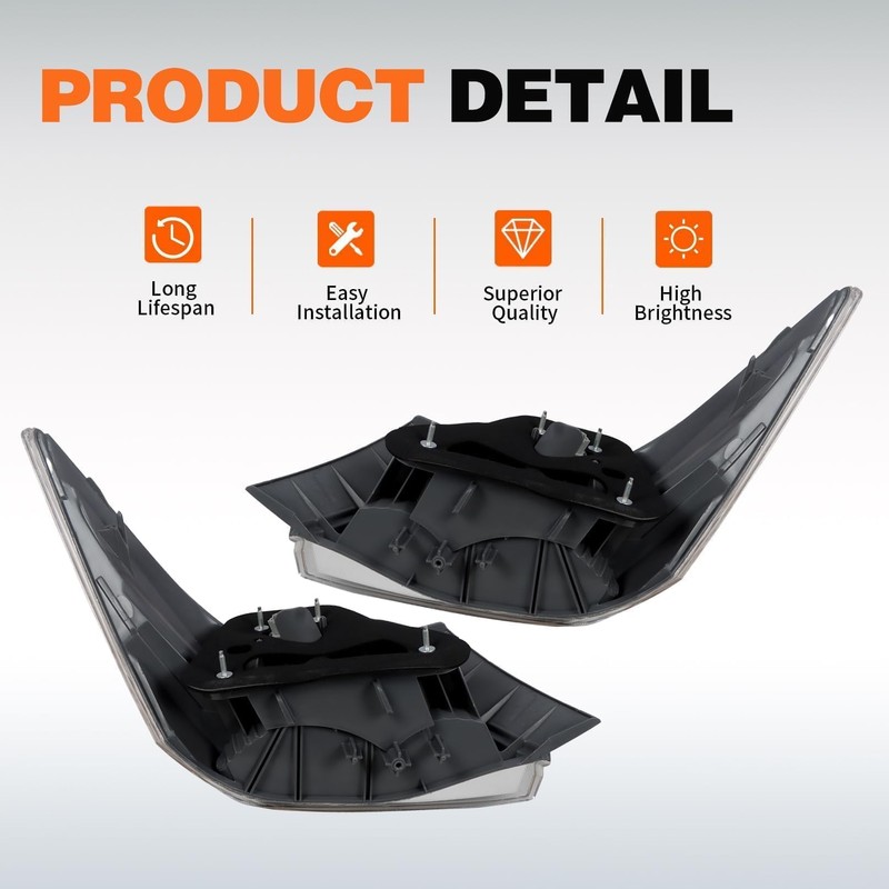 Aspaton Pair Tail Lights Assembly Compatible with Accord Sedan 2008-2012