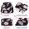 H HIKKER-LINK Flower Crossbody Bag Purse Set School Messenger Bag
