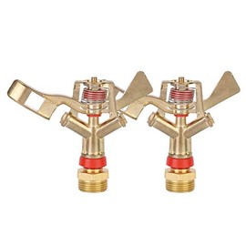 Wifehelper Boquilla Cabezal de rociado Rosca Macho Aleación de Zinc Irrigación Jardín Rociador de Brazo Aspersor para jardinería, G3/4 "25 mm(2 Piezas)