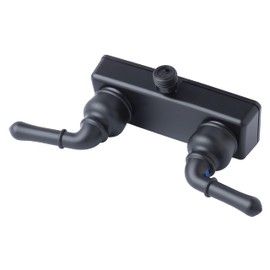 Laguna Brass 3220BK RV/Motorhome Two Handle Non-Metallic Shower Diverter Valve Black Finish
