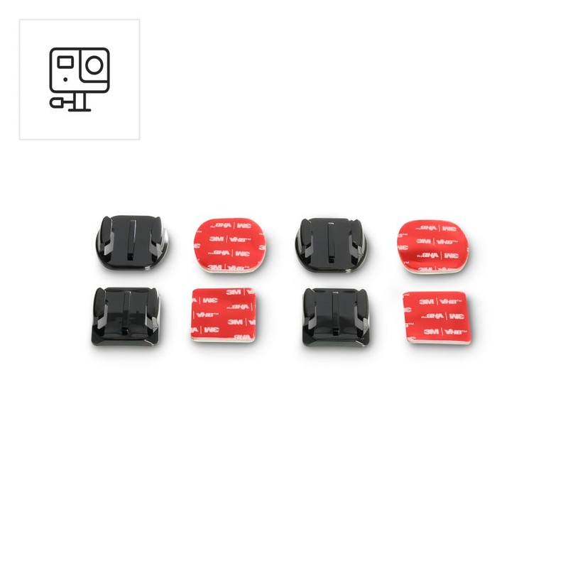 Hama Supporto adesivo per Action Cams, piatto e curvo, 4