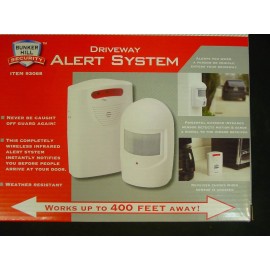 Bunker Hill Security Battery Operated Wireless Driveway Alarm Alert Security System Bunker Hill 93068