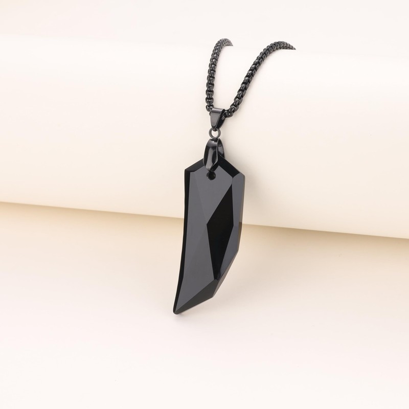 coai Stainless Steel Necklace with Wolf Tooth Pendant, Base Metal,