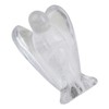 Shanxing 1.5" Clear Quartz Crystal Guardian Angel Ornament Gift, Small