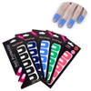 WEILUSI 50pcs Nail Polish Protector for Fingers U-Shape Tape Polish