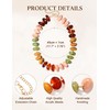 zocare Chunky Resin Statement Necklace for Women,Colorful Beaded Necklace